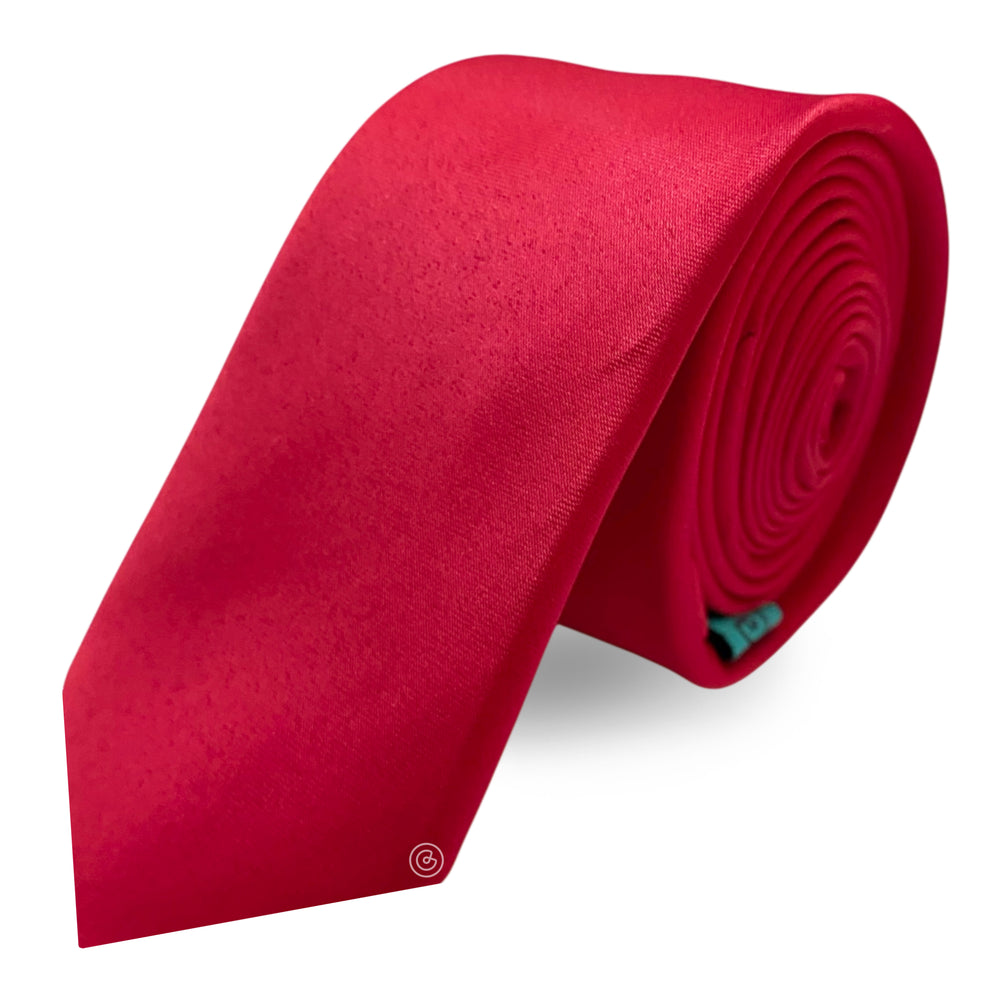 Corbata Satin · Rojo