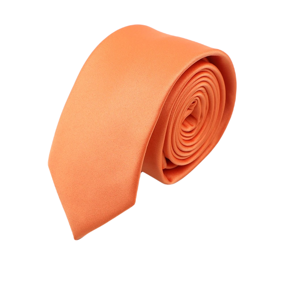Corbata Satin · Naranja
