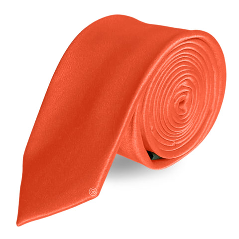 Corbata Satin · Naranja