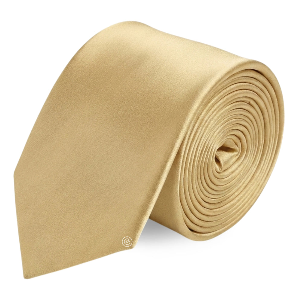 Corbata Satin · Dorado Champagne