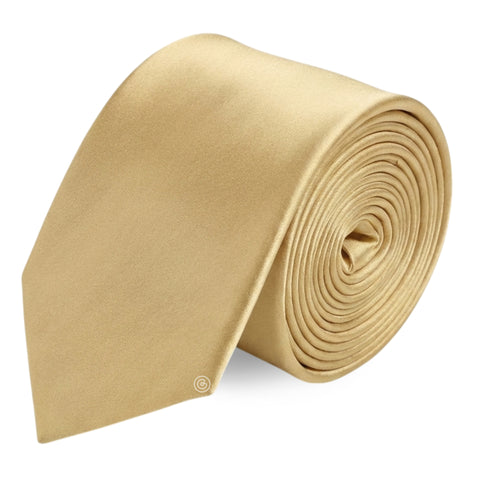 Corbata Satin · Dorado Champagne