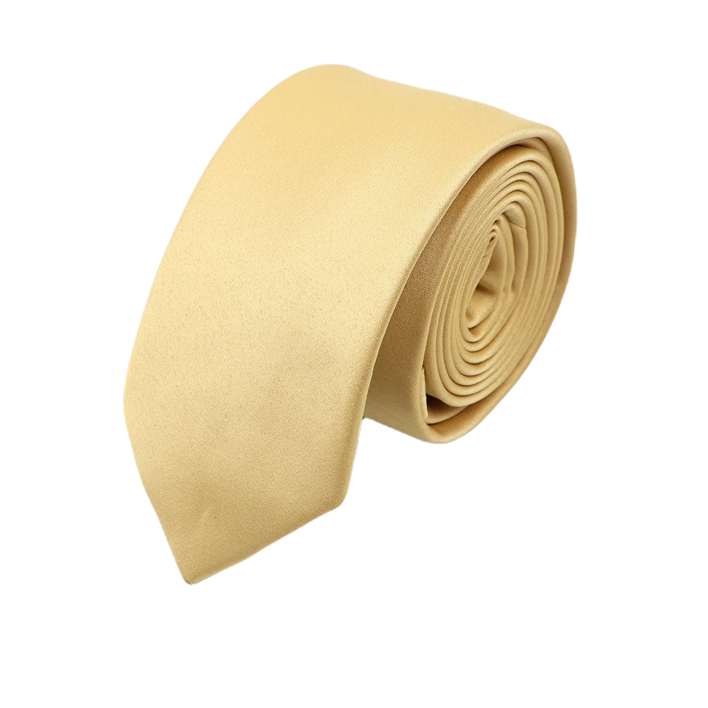 Corbata Satin · Dorado Champagne