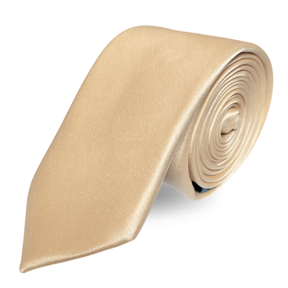 Corbata Satin · Dorado Champagne