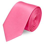 Corbata Satin · Rosa Flamingo