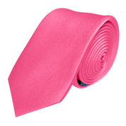 Corbata Satin · Rosa Flamingo