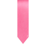 Corbata Satin · Rosa Flamingo