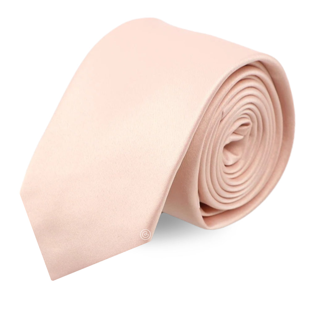 Corbata Satin · Rosa Perla