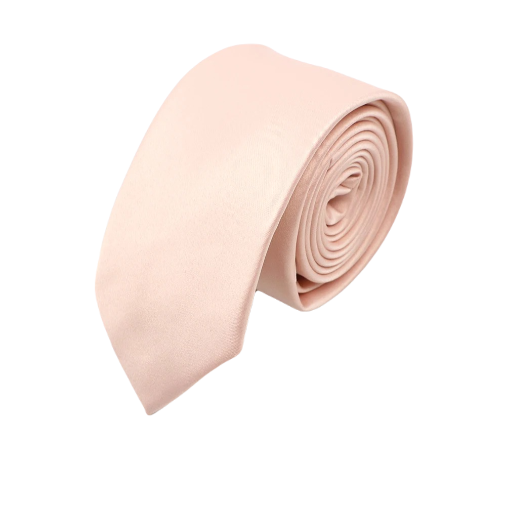 Corbata Satin · Rosa Perla