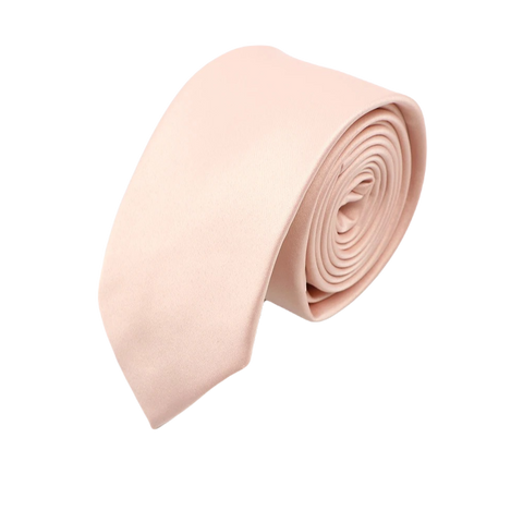 Corbata Satin · Rosa Perla