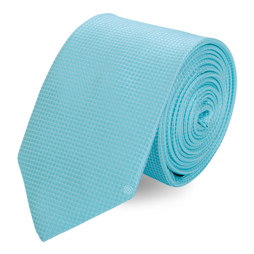 Corbata Clásica · Azul Menta