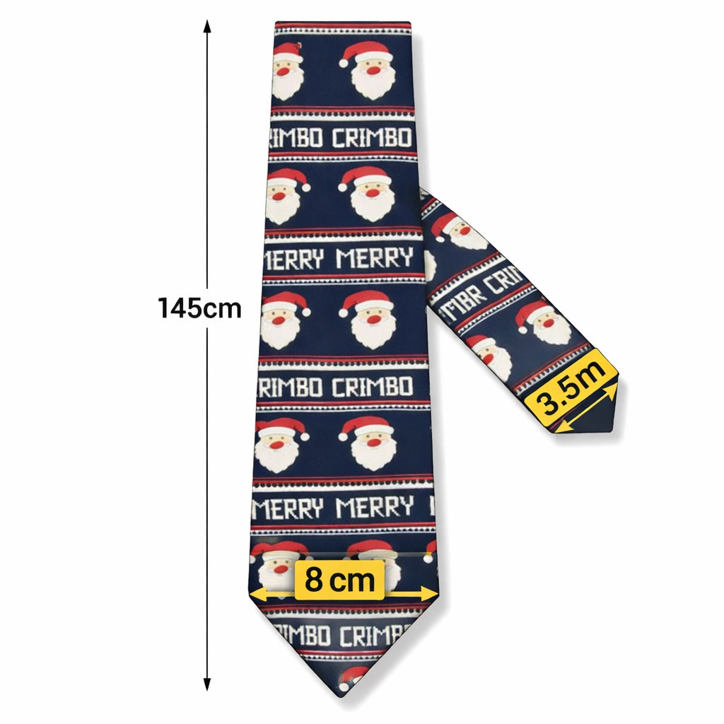 Corbata Navideña Estrellas - Color Vino - Edicion Limitada