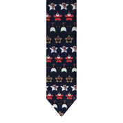 Corbata Navideña Estrellas - Color Azul Marino - Edicion Limitada