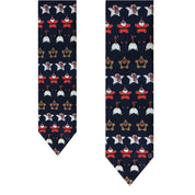 Corbata Navideña Estrellas - Color Azul Marino - Edicion Limitada