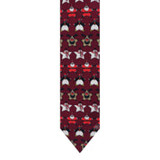 Corbata Navideña Estrellas - Color Vino - Edicion Limitada