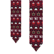 Corbata Navideña Estrellas - Color Vino - Edicion Limitada