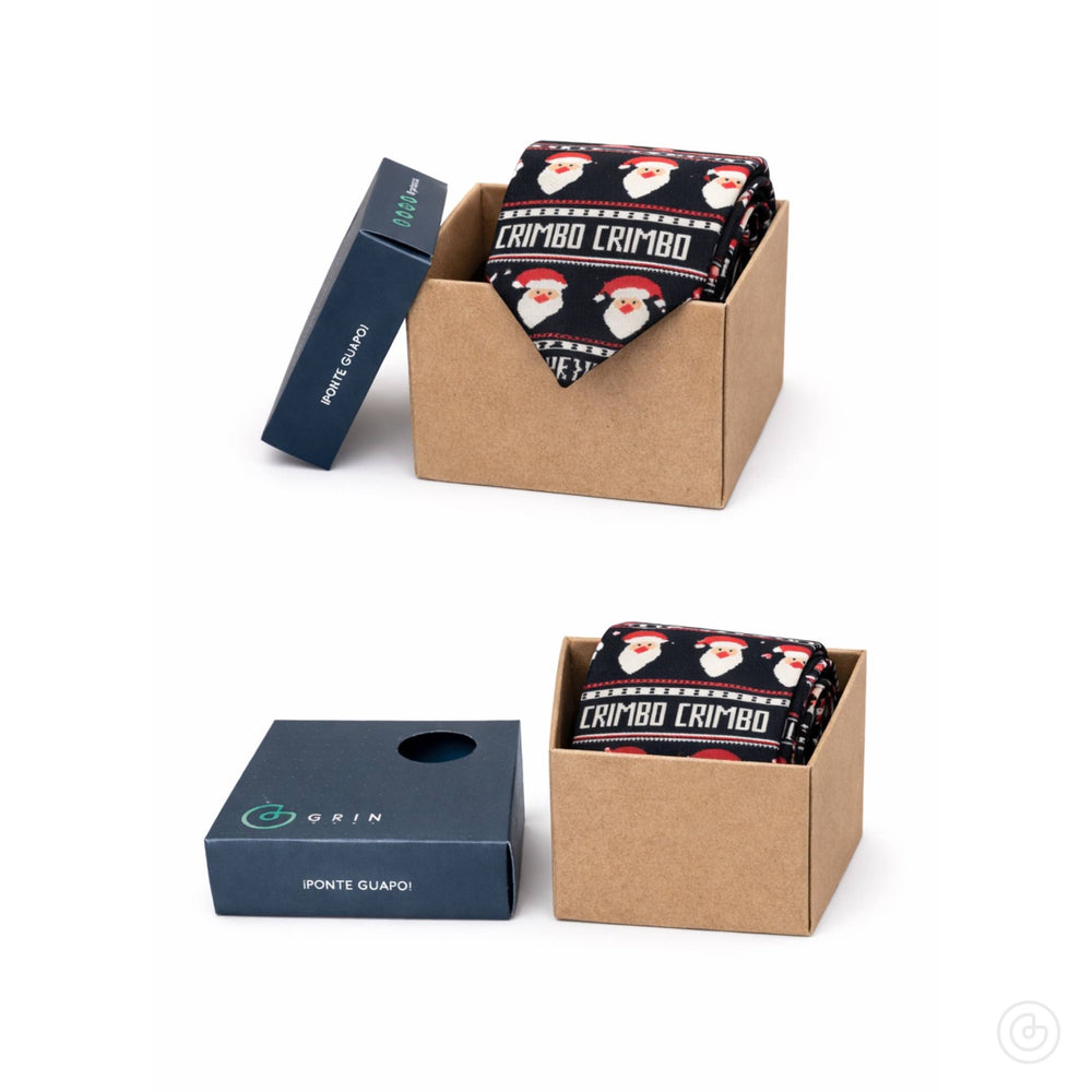 Corbata Navideña Estrellas - Color Azul Marino - Edicion Limitada