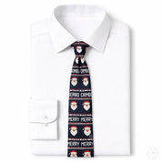 Corbata Navideña Santa - Color Azul Marino - Edicion Limitada