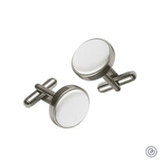 Mancuernillas Satin - Blanco