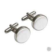 Mancuernillas Satin - Blanco