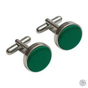 Mancuernillas Satin -  Verde Esmeralda