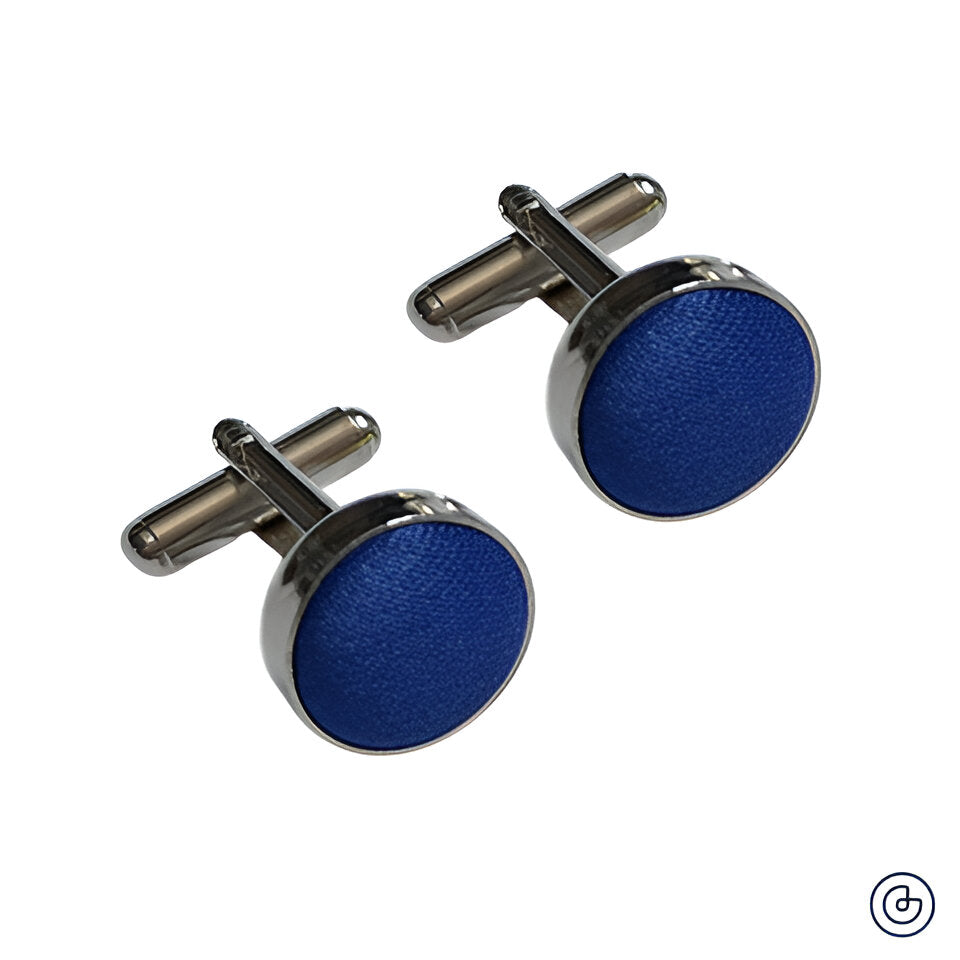 Mancuernillas Satin -  Azul Rey