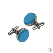 Mancuernillas Satin -  Azul