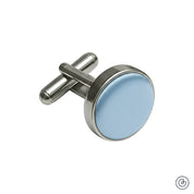 Mancuernillas Satin -  Azul Cielo