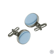 Mancuernillas Satin -  Azul Cielo