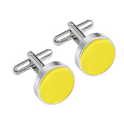 Mancuernillas Satin -  Amarillo