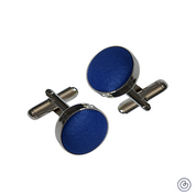 Mancuernillas Satin -  Azul Rey