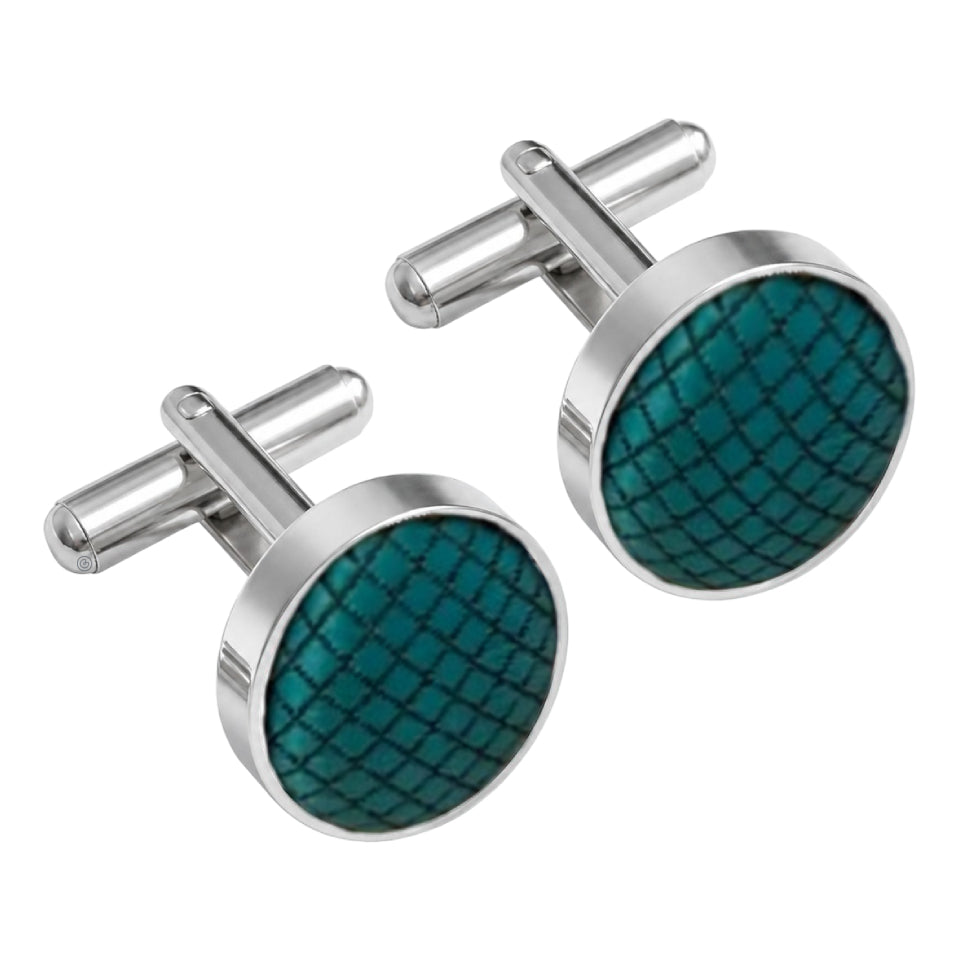 Mancuernillas Clásicas -  Verde Turquesa