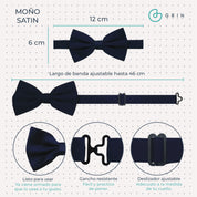 Moño Satin · Blanco